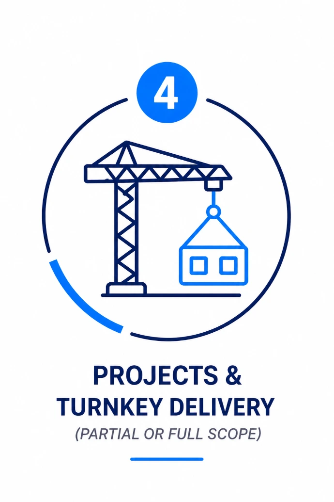 Projects for cryogenic and gas systems