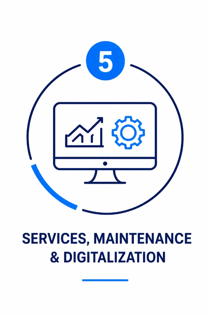 Service and maintenance for cryogenic and gas systems